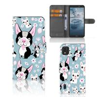 Nokia C2 2nd Edition | Telefoonhoesje | Met pasjeshouder | Hondjes - thumbnail