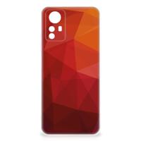 TPU Hoesje voor Xiaomi Redmi Note 12S Polygon Red - thumbnail