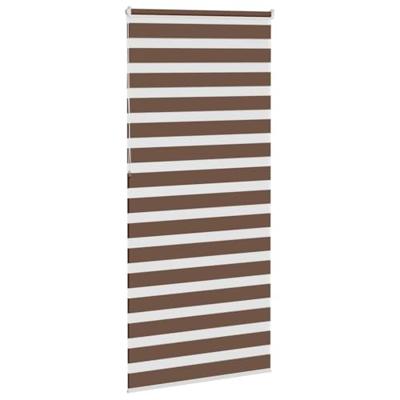 VidaXL Zebra rolgordijn 110x230 cm stofbreedte 105,9cm polyester bruin VidaXL Zebra rolgordijn 110x230 cm stofbreedte 105,9cm polyester bruin