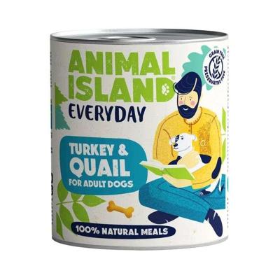 ANIMAL ISLAND Everyday Turkey and quail - natvoer voor honden - 800g