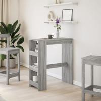 Bartafel met rekken 90x40x103,5 cm bewerkt hout grijs sonoma - thumbnail