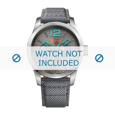 Horlogeband Hugo Boss HO1513379 / 242-1-14 Canvas Grijs 24mm