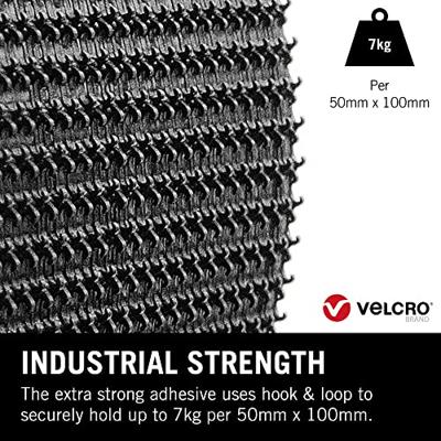 VELCRO® Klittenband punten Om vast te plakken Haak- en lusdeel, Extra sterk (Ø) 45 mm Zwart 12 stuk(s)