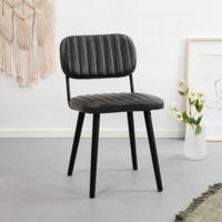 Eetkamerstoel 'Esmailin', kleur zwart - thumbnail