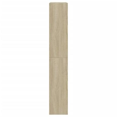 Schoenenkast 60x21x125,5 cm bewerkt hout sonoma eikenkleurig