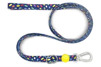 MORSO HONDENRIEM VERSTELBAAR GERECYCLED COLOR INVADERS PAARS 75-230X1,5 CM 4-20 KG