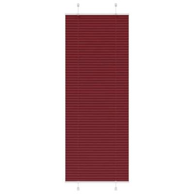 VidaXL Plissé rolgordijn 75x200 cm stofbreedte 74,4 cm bordeauxrood VidaXL Plissé rolgordijn 75x200 cm stofbreedte 74,4 cm bordeauxrood
