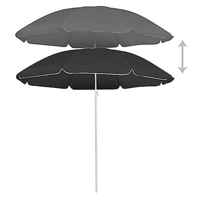 VidaXL Parasol met stalen paal 180 cm antracietkleurig VidaXL Parasol met stalen paal 180 cm antracietkleurig