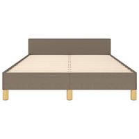 Bedframe zonder matras 120x200 cm stof taupe - thumbnail