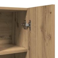 VidaXL Wasmachinekast 70,5x25,5x90 cm artisanaal eikenkleur - thumbnail