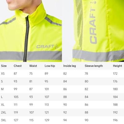 Craft 192480 Visibility Vest - Neon - S - thumbnail