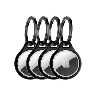 ITSKINS Level 2 AirCover Solid for Apple Airtag Black (4-Pack)