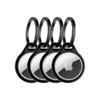 ITSKINS Level 2 AirCover Solid for Apple Airtag Black (4-Pack) - thumbnail