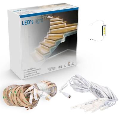 LED's Light Complete LED Trapverlichting Set - 15 treden x 80 cm - Lengte aanpasbaar - Warm wit licht
