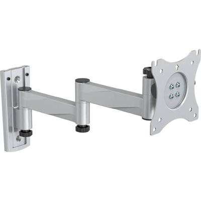 SpeaKa Professional SP-WMM-202 Wandbeugel voor monitor Aantal monteerbare displays: 1 Display(s) 33,0 cm (13) - 76,2 cm (30) Zilver Kantelbaar, Zwenkbaar,