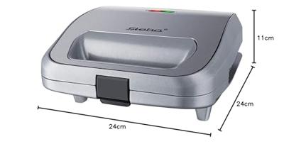 Steba SG65 - Snackmaker 3-in-1 - Tosti/Croque - Grill/Panini Zilver - thumbnail