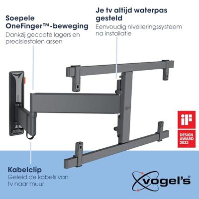 Vogels TVM 3665 Draaibare OLED tv-beugel TV beugel Zwart - thumbnail