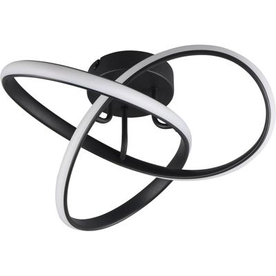 LED Plafondlamp 15W Warm Wit 3000K Mat Zwart Metaal