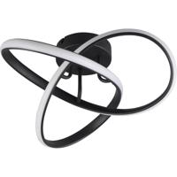 LED Plafondlamp 15W Warm Wit 3000K Mat Zwart Metaal - thumbnail