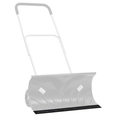 Rubberen rand voor sneeuwploeg 100x15x1 cm zwart