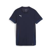 PUMA teamGOAL Voetbalshirt Dames Donkerblauw Wit - thumbnail