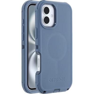 Otterbox Defender Backcover Apple iPhone 16 Plus Blauw MagSafe compatible, Stootbestendig Otterbox Defender Backcover Apple iPhone 16 Plus Blauw MagSafe compatible, Stootbestendig