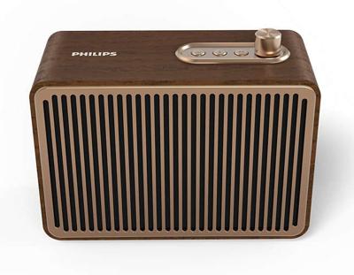 Philips TAVS500/00 draagbare luidspreker 10 W Mono draadloze luidspreker Goud, Hout Philips TAVS500/00 draagbare luidspreker 10 W Mono draadloze luidspreker Goud, Hout