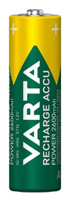 Varta RECH.AC.Power AA2600mAh BLI2 Oplaadbare AA batterij (penlite) NiMH 2600 mAh 1.2 V 2 stuk(s)
