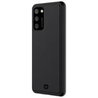 Valenta Leather Back Cover Snap Samsung Galaxy A02s Black - thumbnail