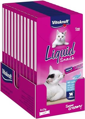 Vitakraft cat liquid snack zalm & omega