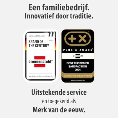 Kabelhaspel brennenstuhl 4vdig 15m zwart/grijs | 2 stuks Kabelhaspel brennenstuhl 4vdig 15m zwart/grijs | 2 stuks