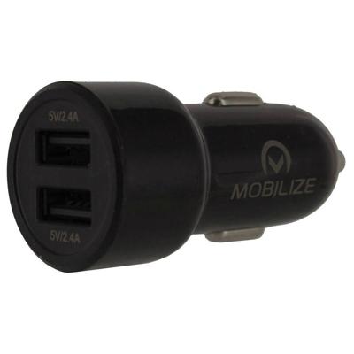Enzo Mobilize USB autolader 4800mA zwart DUAL 9540152 Enzo Mobilize USB autolader 4800mA zwart DUAL 9540152