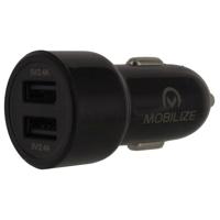 Enzo Mobilize USB autolader 4800mA zwart DUAL 9540152 - thumbnail
