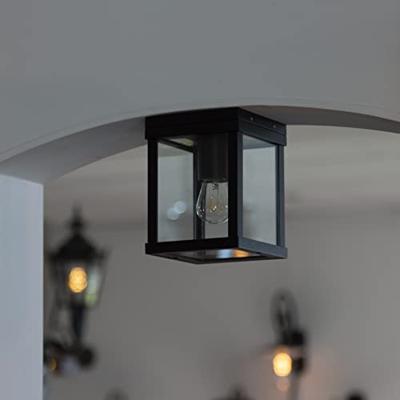 Buitenplafondlamp industriële Jersey Zwart Buitenplafondlamp industriële Jersey Zwart