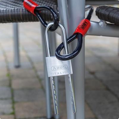 Hangslot - ABUS - 64TI/50HB60-150 B/DFNLI Titalium - Aluminium behuizing - Paracentrische sleutel