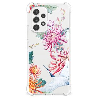 Samsung Galaxy A53 5G Case Anti-shock Bird Flowers Samsung Galaxy A53 5G Case Anti-shock Bird Flowers