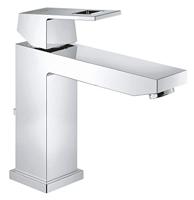 Grohe Eurocube Wastafelkraan Medium Met Waste 28 mm Met Temperatuurbegrenzer Chroom - thumbnail