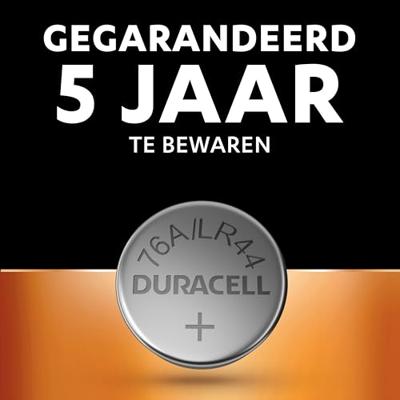 Battery Sales Europe Duracell alkaline lr44/a76/v13ga/76a 1.5v blister 2 stuks - thumbnail