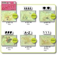 Vaessen Creative • confetti's 5 mm. alfabet irise - thumbnail