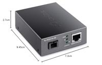 TP-LINK TL-FC311A-20 netwerk media converter 1000 Mbit/s 1550 nm Single-mode Zwart - thumbnail