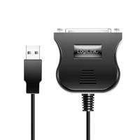 LogiLink USB 1.1 Aansluitkabel [1x USB 1.1 stekker A - 1x D-sub bus 25-polig] UA0054 1.50 m - thumbnail