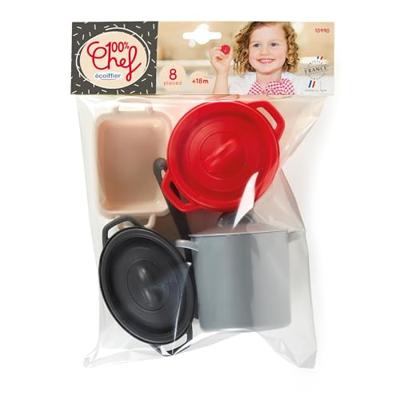 Écoiffier Ecoiffier 100% chef pannen en eetset - 8dlg.