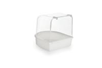 Badhuisje voor vogels wit - thumbnail