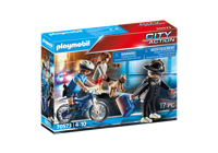 Playmobil 70573 City Action Politiefiets Achtervolging van de Zakkenroller - thumbnail