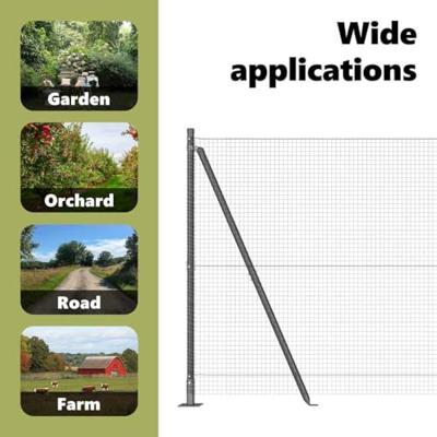 VidaXL Afrasteringspaal grijs 10 x 1,2 m (19 x 19 mm gaas)
