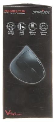 Perixx Perimice -713 Ergonomische muis Radiografisch Optisch Zwart 6 Toetsen 2000 dpi Ergonomisch Perixx Perimice -713 Ergonomische muis Radiografisch Optisch Zwart 6 Toetsen 2000 dpi Ergonomisch