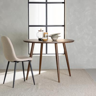 Nohr Ronde Eettafel 'Siarra' MDF, 100cm, kleur donkerbruin