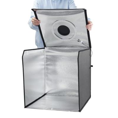 Hama ToGo Opvouwbare Mini Fotostudio + LED-Ringlamp 50x50 cm Zwart/Wit