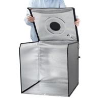 Hama ToGo Opvouwbare Mini Fotostudio + LED-Ringlamp 50x50 cm Zwart/Wit - thumbnail