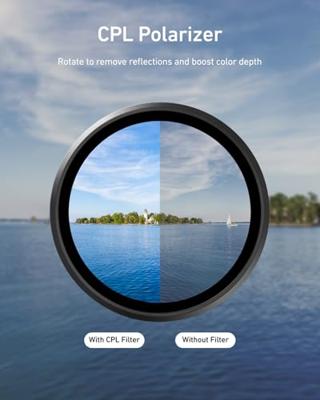 Telesin CPL + UV + VND filter kit voor DJI Osmo Action 6